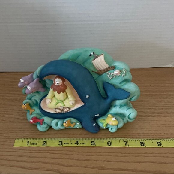 The Beginners Bible Jonah and The Whale Ceramic Collectible Figurine 1996 Rare - Picture 14 of 15